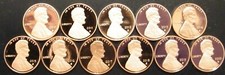 2010~2025 S Lincoln Shield Gem Proof Penny 16 penny gemma da set prova USA