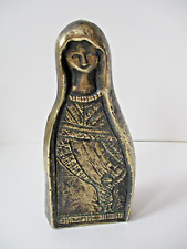 Madonna con bambino scultura in ottone ( Ugo Lucerni Lenci Arnaldo Pomodoro )