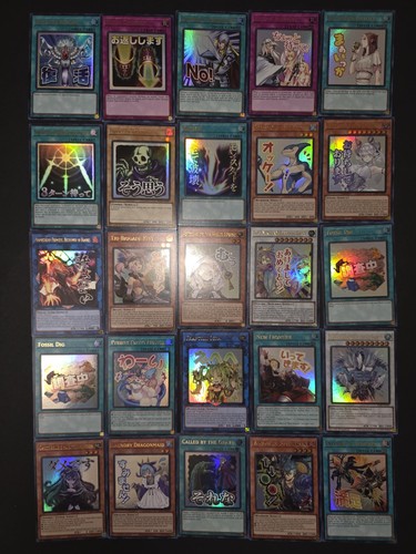 Lotto di 25 carte - yu-gi-oh,