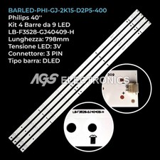 KIT 4 BARRE STRIP LED TV