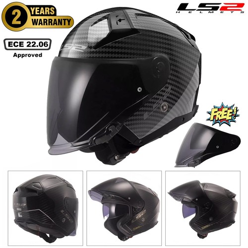 Casco moto open face fibra - casco,
