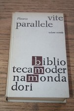 Plutarco Vite parallele Biblioteca Moderna Mondadori Volume 2 II 1968 Rilegato