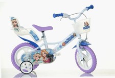 BICI BICICLETTA BAMBINA 3 4 5 ANNI BIMBA SNOW QUEEN- 124RL-SQ