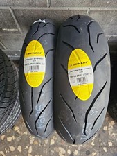 Coppia 120/70 ZR17 58W 180/55 ZR17 73W DUNLOP SPORTSMART MK4 DOT 2025 ANTERIORE