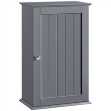 Mobile da Parete Mobiletto a Muro Armadietto Bagno Bianco con 3 Ripiani Moderno