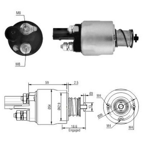 272 elettromagnete motore - cv,