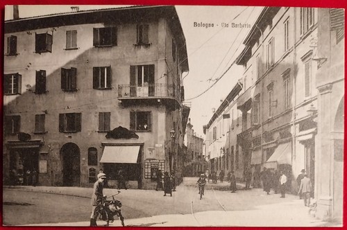 Cartolina bologna via barberia - cartolina,