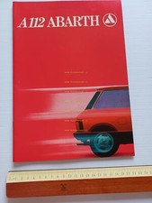 Autobianchi  A 112 Abarth 5M - Elegant - Junior - Elite 1979 depliant originale