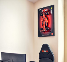 Cornice da parete espositore in alluminio per auto LEGO® Technic Ferrari SF-24 F1 (#42207)