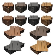 Piastrelle da esterno per terrazze in WPC erba per balcone giardino 1/2/3/4/5 m²