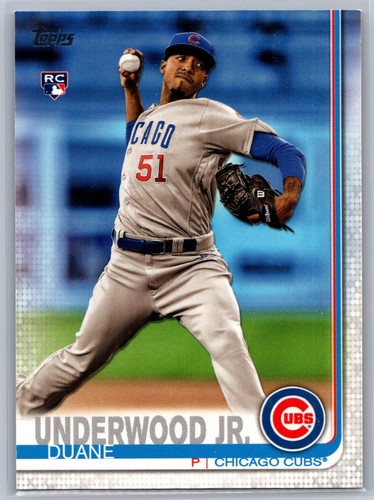 Duane underwood 2019 topps - jr.,