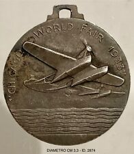 ITALO BALBO CHICAGO WORLD FAIR 1933 MED. ARG TRASVOLATA ATLANTICA R. AERONAUTICA