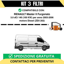 Kit 3 Filtri Tagliando per