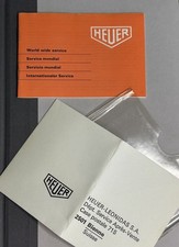 Vintage Heuer Red Warranty 60’s/70’s Nuova - Blank Papers Nn Scritta
