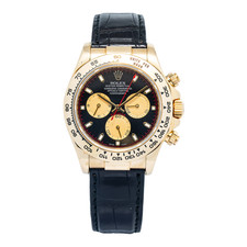 Rolex Daytona Cosmograph 116518 come nuovo 18 carati quadrante nero Paul Newman orologio da uomo 40 mm