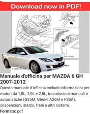 Manuale d'officina per MAZDA 6