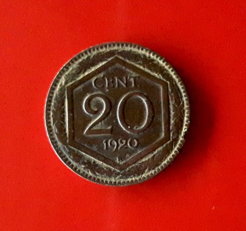 Centesimi 1920 esagono - centesimi,