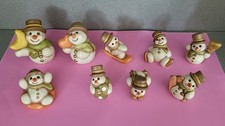 THUN Pupazzi di NEVE - 9 pezzi (adatti per Villaggio di Babbo Natale)