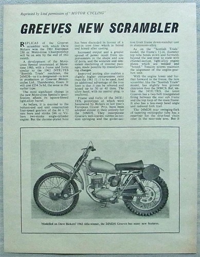 Greeves nuovo scrambler - scrambler, 24mds