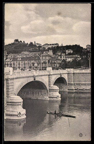 Cartolina torino veduta del - veduta,