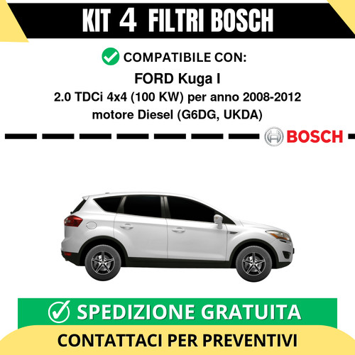 Kit bosch filtri tagliando - 4,