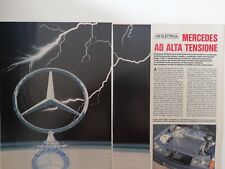 Clipping Ritaglio Articolo 1991 MERCEDES 190 ELETTRICA Alta Tensione