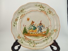 ANTICO PREZIOSO PIATTO PARATA CERAMICA ALBISOLA LA CASA DELL'ARTE PRIMO 900