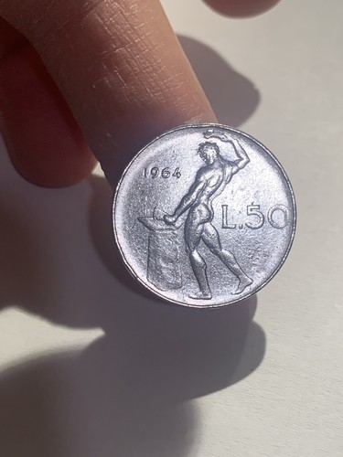 Italia repubblica 50 lire - italia,