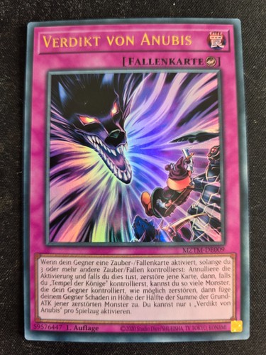 Mztm de009 verdetto - yu-gi-oh!,