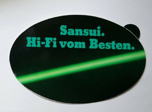 Adesivo pubblicitario sansui - adesivo,