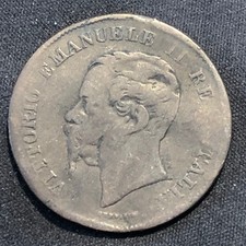 1861-M Italy 5 Centesimi