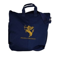 BORSA PORTACASCO BLU POLIZIA