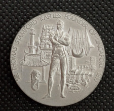 THOMAS STAMFORD RAFFLES FOUNDER OF SINGAPORE - MEDAGLIA