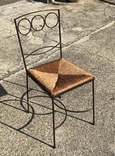 Sedia In Ferro Con Seduta In