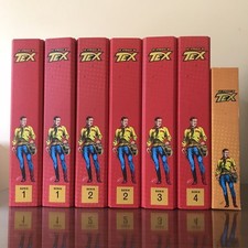 Le Strisce Di Tex Ristampa Anastatica 1-4 Serie Con Raccoglitori 66 Uscite