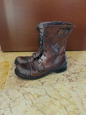 MOMA Brown Leather Lace-Up Boots