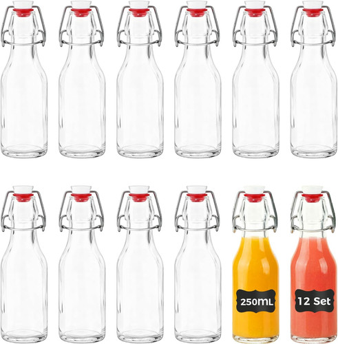 Set bottiglie vetro - set, 12