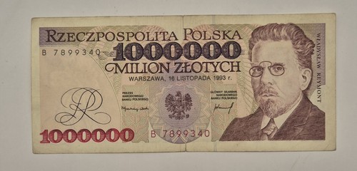 Banconota polonia 1000000 - banconota,