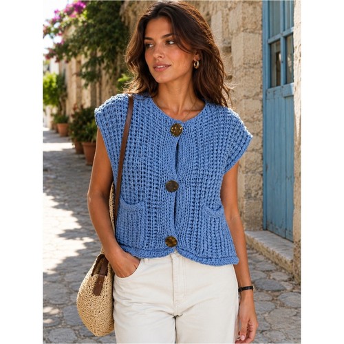 Maglione zara blu maglia - blu,