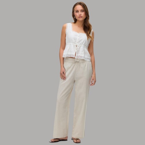 Vero moda pantaloni wide leg - pantaloni,