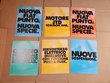 Cartellonistica Pubblicitaria Bifacciale Originale Fiat Punto Nuova Specie Pz.6
