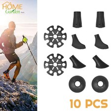 Set 10 pezzi punte in gomma pali da trekking protezioni estremità bastone trekking punta accessori