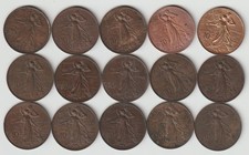 10 Centesimi 1911 lotto di 15 monete a19