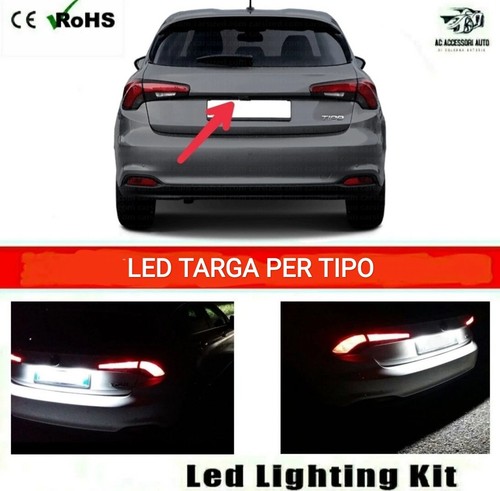 Coppia luci targa - targa, fiat