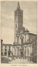 Stampa antica treviglio piazza - stampa,