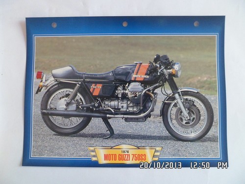 Carte fiche moto - moto, guzzi