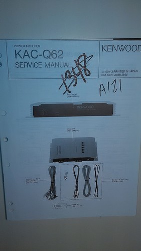 Kenwood kac q62 manuale - kenwood,