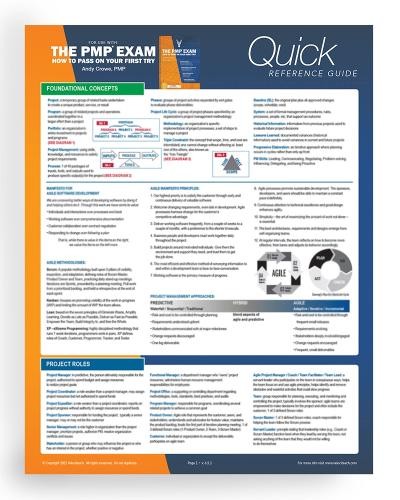 Andy crowe pmp exam - crowe,