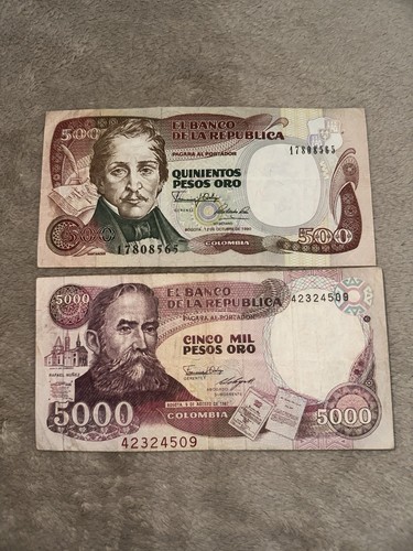 Banconote colombiane pesos - banconote,
