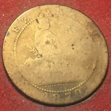SPAGNA 10 centesimi  1870 RARO 